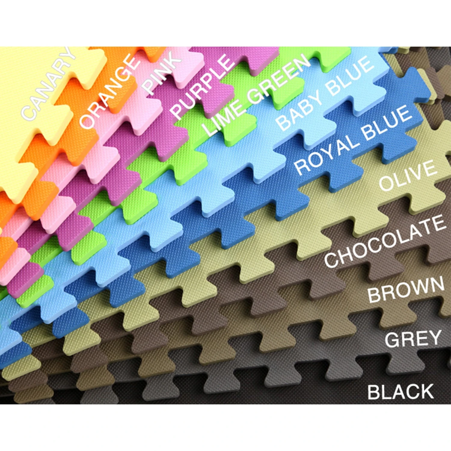 FlooringInc Premium Interlocking Foam Tiles 2'x2' - Black (9 Tiles) 2 FlooringInc Premium Interlocking Foam Tiles 2'x2' - Black (9 Tiles) - Image 2