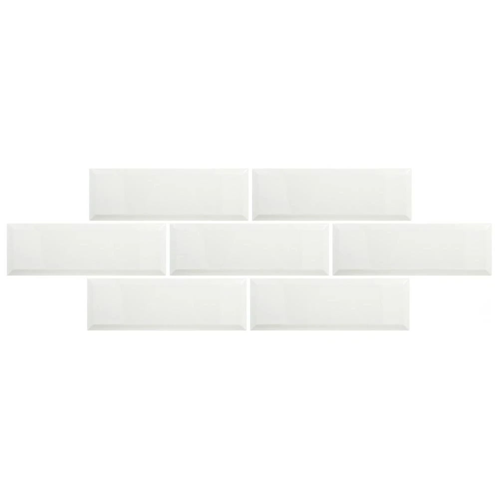Merola Tile Santorini Loft Blanco 4 In. X 11-7/8 In. Ceramic Subway Wall Tile (12.17 Sq. Ft. / Case) 4 Merola Tile Santorini Loft Blanco 4 In. X 11-7/8 In. Ceramic Subway Wall Tile (12.17 Sq. Ft. / Case) - Image 4
