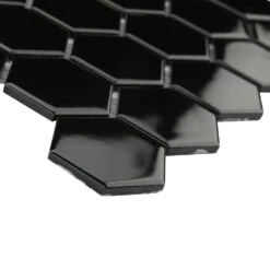 Merola Tile Metro Hex 2 In. Glossy Black 11-1/8"x12-5/8" X 7 Mm Porcelain Mosaic Tile (9.64 Sq. Ft. / Case) 16 Merola Tile Metro Hex 2 In. Glossy Black 11-1/8"x12-5/8" X 7 Mm Porcelain Mosaic Tile (9.64 Sq. Ft. / Case) -Flooring Store 8720b46aa80fe6e601306bb38a07d02c 1800x1800