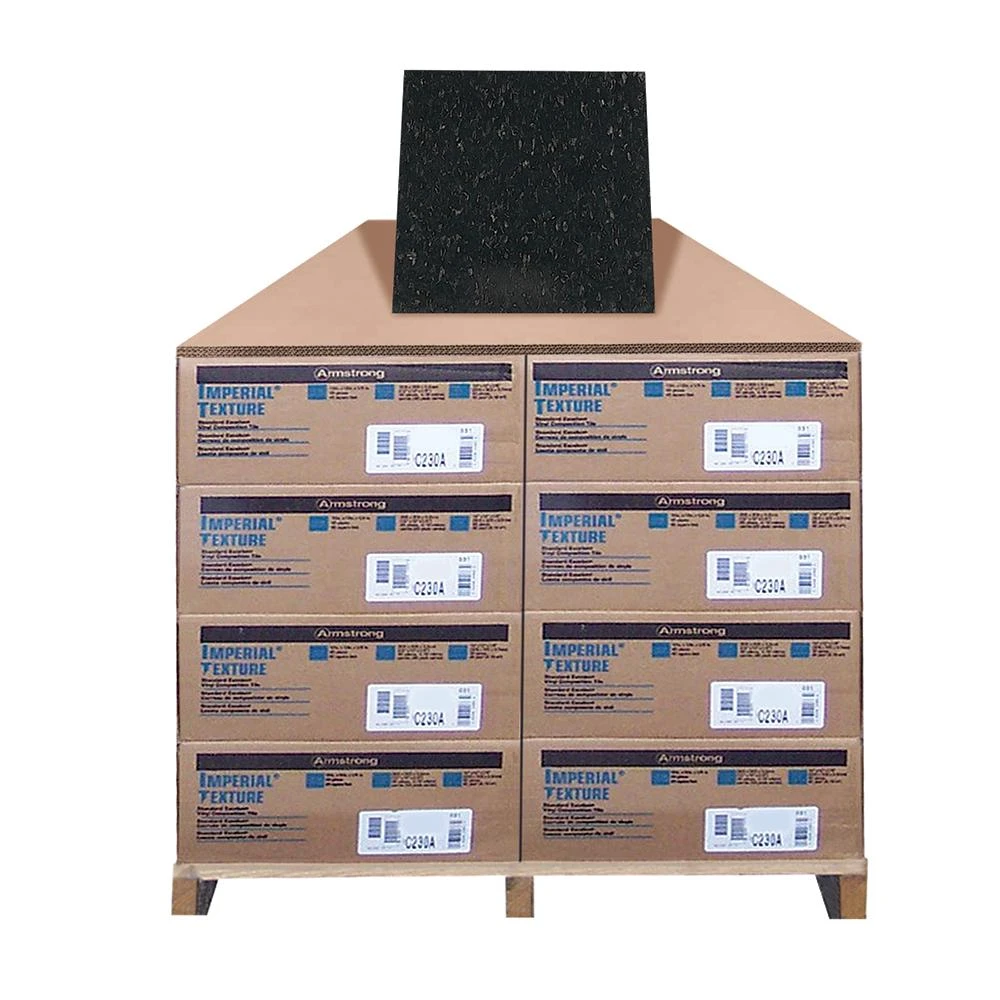 Armstrong Standard Excelon Imperial Texture Charcoal Black 12 In. X 12 In. Standard Vinyl Composition Tile (1080 Sq. Ft. / Pallet) 5 Armstrong Standard Excelon Imperial Texture Charcoal Black 12 In. X 12 In. Standard Vinyl Composition Tile (1080 Sq. Ft. / Pallet) - Image 5