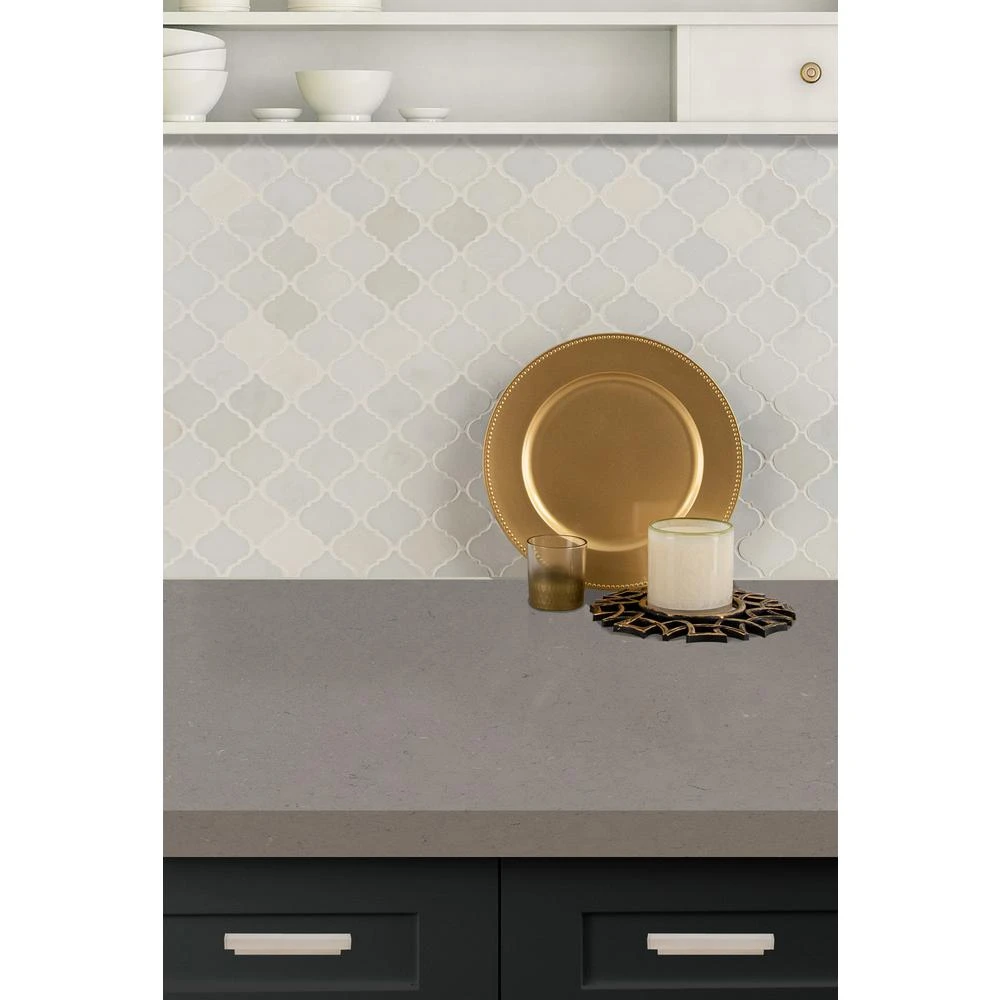 MSI Greecian White Arabesque 12 In. X 12 In. X 10 Mm Polished Marble Mosaic Floor And Wall Tile (10 Sq. Ft./case) 9 MSI Greecian White Arabesque 12 In. X 12 In. X 10 Mm Polished Marble Mosaic Floor And Wall Tile (10 Sq. Ft./case) - Image 9