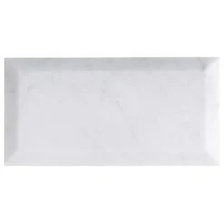 Ivy Hill Tile White Carrara Beveled 3 In. X 6 In. X 9mm Polished Marble Subway Tile (40 Pieces / 5 Sq. Ft. / Box) -Flooring Store 99c53d8e738714ab4584901ae34916f0 1800x1800