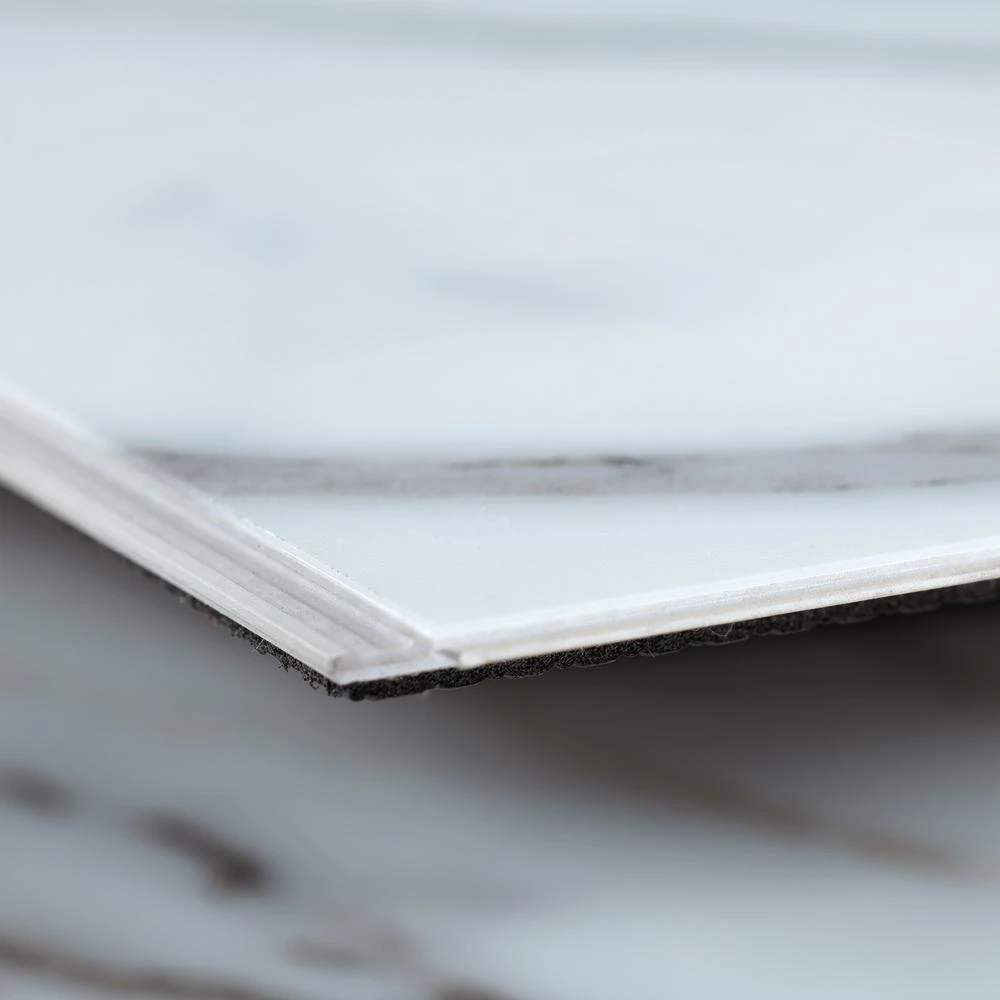 Lucida Surfaces TerraCore Calacatta 12 In. W X 24 In. L Click-Lock Luxury Vinyl Tile (16 Sq.ft. / Case) 3 Lucida Surfaces TerraCore Calacatta 12 In. W X 24 In. L Click-Lock Luxury Vinyl Tile (16 Sq.ft. / Case) - Image 3