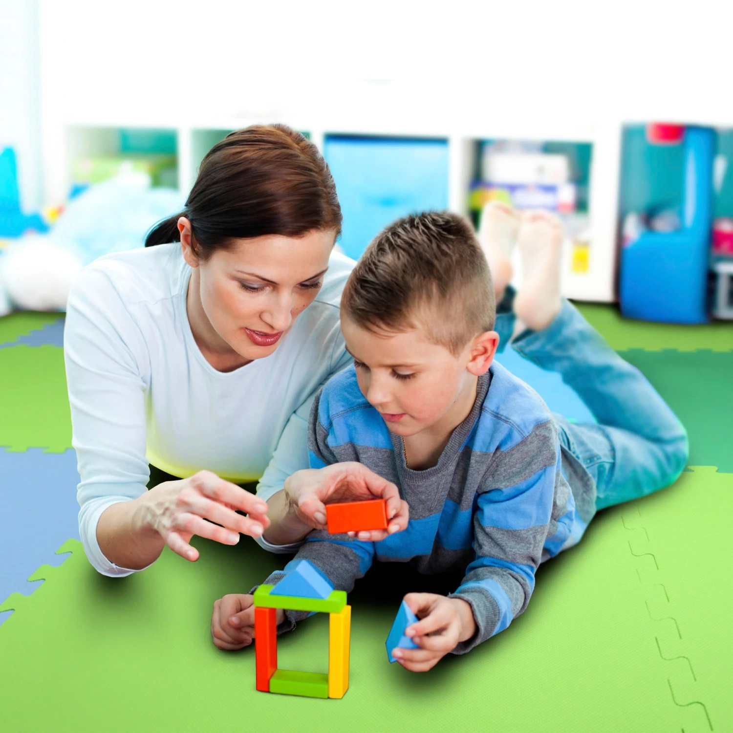 FlooringInc Premium Interlocking Foam Tiles 2'x2' - Black (9 Tiles) 1 FlooringInc Premium Interlocking Foam Tiles 2'x2' - Black (9 Tiles)