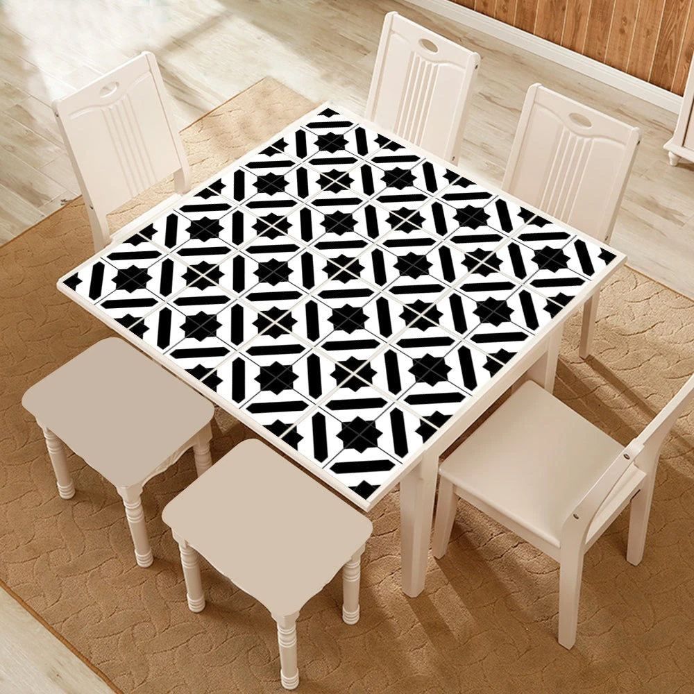 10Pcs Peel And Stick Backsplash Tile 3D Wall Tile Sticker Wallpaper Stickers For Kitchen Bathroom Backsplash Moroccan Style 15x15cm/20x20cm 9 10Pcs Peel And Stick Backsplash Tile 3D Wall Tile Sticker Wallpaper Stickers For Kitchen Bathroom Backsplash Moroccan Style 15x15cm/20x20cm - Image 9