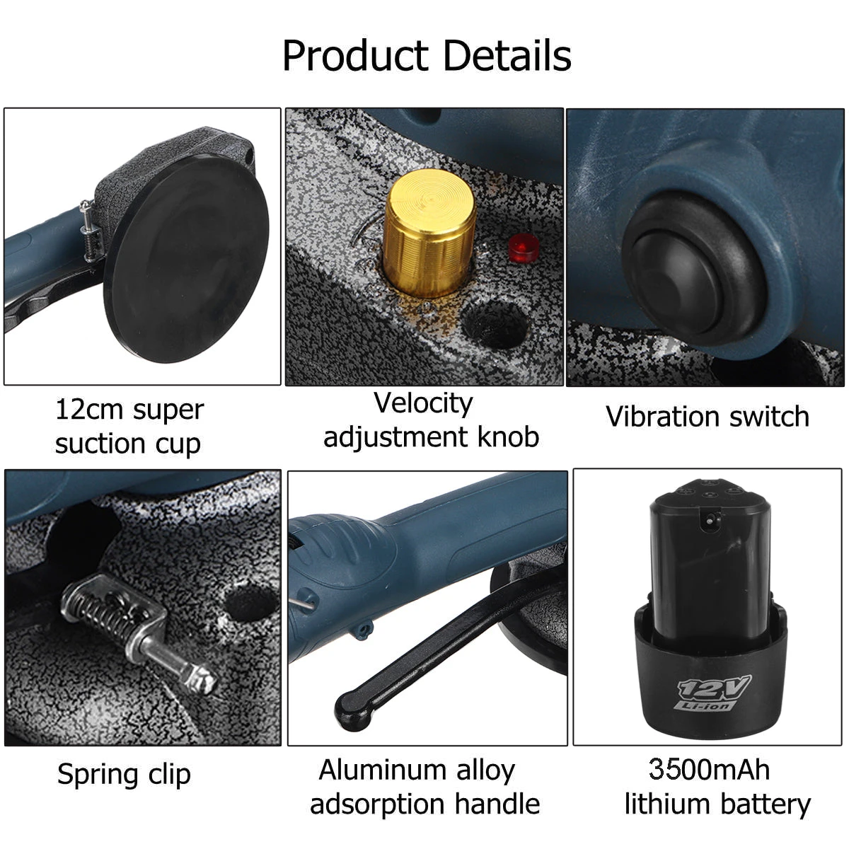 1000W 12000r/min Handheld Automatic Tile Vibrator Professional Tile Leveling Machine Auto Wall Floor Leveler Tool 4 1000W 12000r/min Handheld Automatic Tile Vibrator Professional Tile Leveling Machine Auto Wall Floor Leveler Tool - Image 4