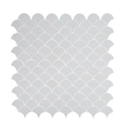 MSI Retro Gray Scallop 13.19 In. X 11.22 In. X 6mm Glossy Porcelain Mesh-Mounted Mosaic Tile (13.65 Sq. Ft. / Case) -Flooring Store a95f81f564d3cb82a487de7441f90549 1800x1800