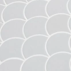 MSI Retro Gray Scallop 13.19 In. X 11.22 In. X 6mm Glossy Porcelain Mesh-Mounted Mosaic Tile (13.65 Sq. Ft. / Case) -Flooring Store a97930ea0c296233b2810f9ad8a08eb9 1800x1800