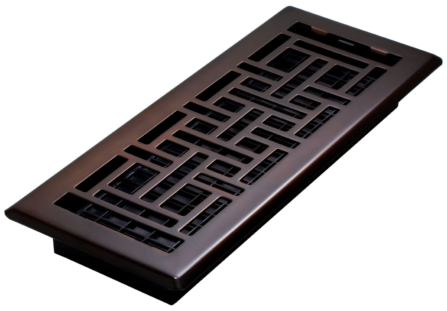 Decor Grates 4" X 12" Steel Plated Rubbed Bronze Finish Oriental Design Floor Register 1 Decor Grates 4" X 12" Steel Plated Rubbed Bronze Finish Oriental Design Floor Register