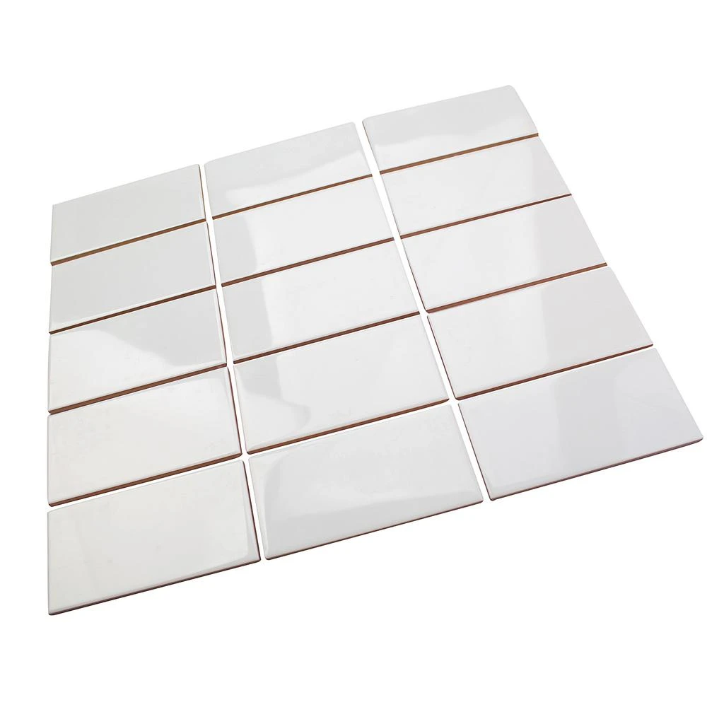 Ivy Hill Tile Essential White 3 In. X 6 In. X 6 Mm Polished Ceramic Wall Subway Tile (11.73 Sq. Ft./case) 8 Ivy Hill Tile Essential White 3 In. X 6 In. X 6 Mm Polished Ceramic Wall Subway Tile (11.73 Sq. Ft./case) - Image 8