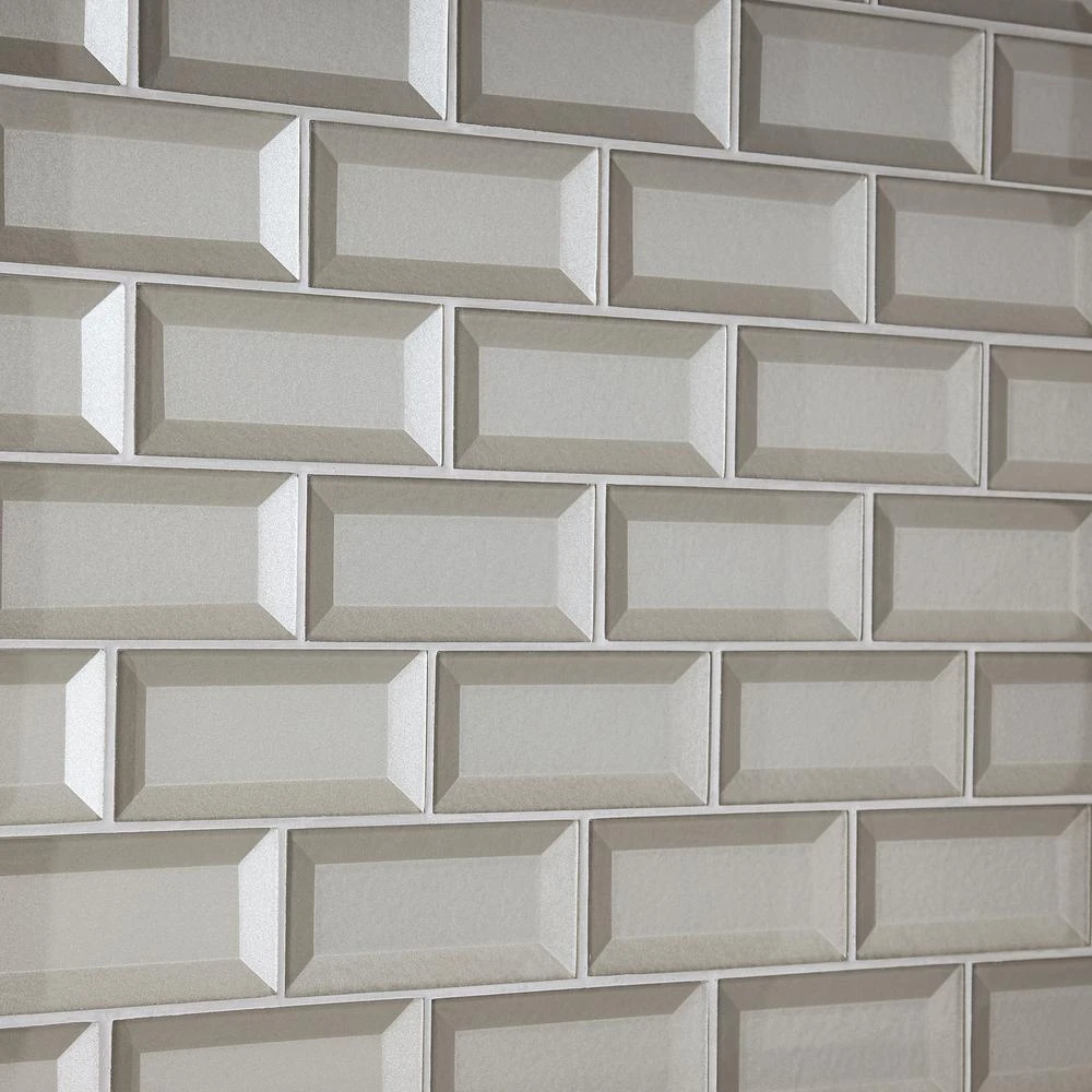 Marazzi Decor Accents Silver 12 In. X 12 In. X 8 Mm Glass Brick Joint Mosaic Wall Tile (0.8 Sq. Ft. / Piece) 1 Marazzi Decor Accents Silver 12 In. X 12 In. X 8 Mm Glass Brick Joint Mosaic Wall Tile (0.8 Sq. Ft. / Piece)