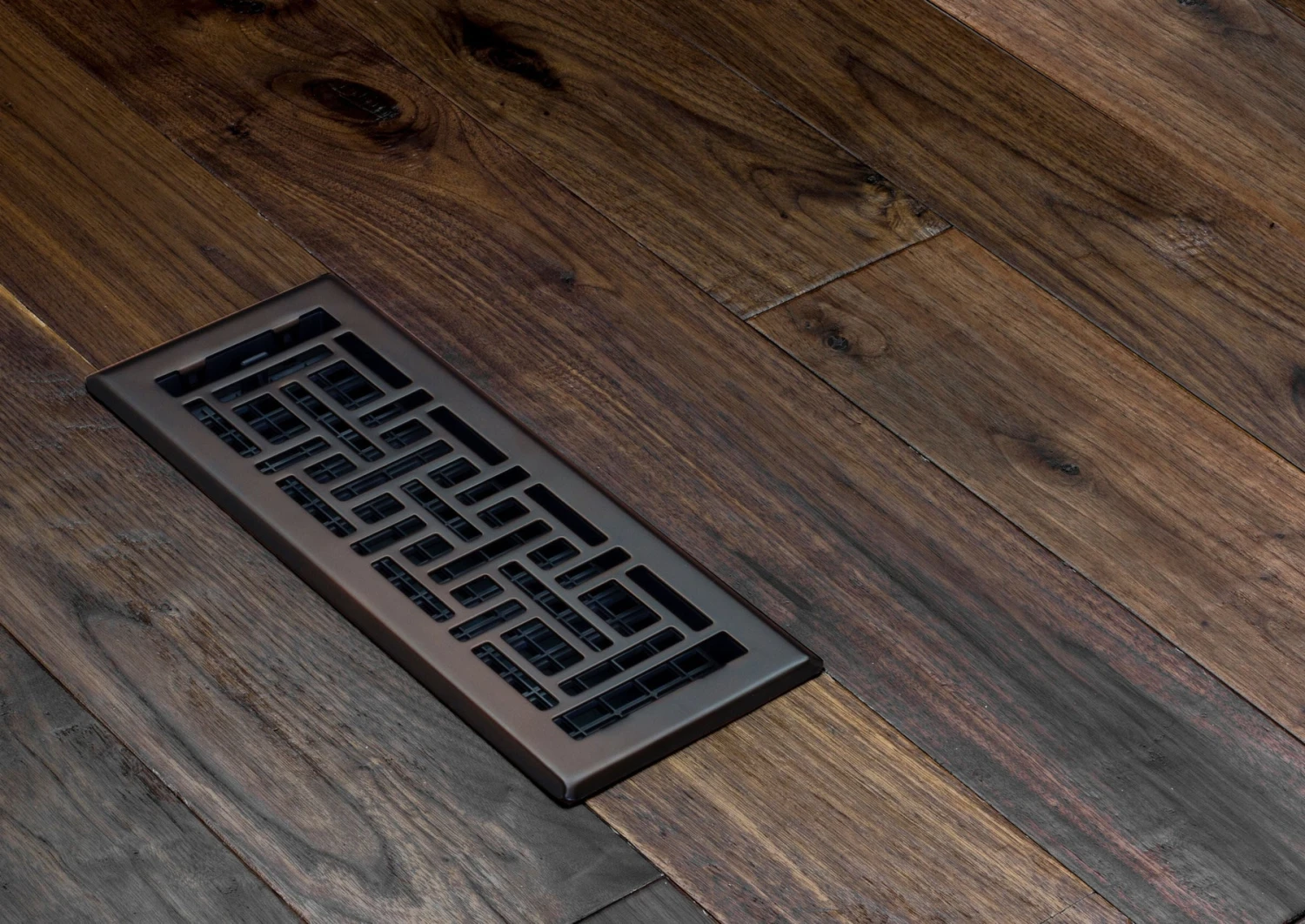 Decor Grates 4" X 12" Steel Plated Rubbed Bronze Finish Oriental Design Floor Register 6 Decor Grates 4" X 12" Steel Plated Rubbed Bronze Finish Oriental Design Floor Register - Image 6