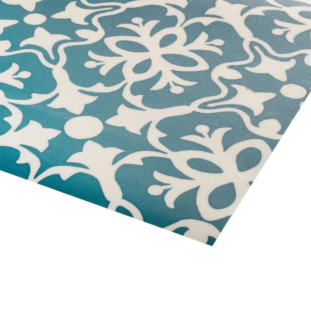 IVC Brooklyn Teal Residential Vinyl Sheet, Sold By 13.2 Ft. Wide X Custom Length 3 IVC Brooklyn Teal Residential Vinyl Sheet, Sold By 13.2 Ft. Wide X Custom Length - Image 3