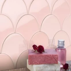 Bond Tile Riptide Rose 2.44 In. X 5 In. Fish Scale Polished Ceramic Wall Tile (48 Pieces 4.06 Sq. Ft. / Case) -Flooring Store bd29b273 29bc 4bc7 a381 75433aca34c9.9c9e58eacd36bbf47d11198c6b3ddb4a 1800x1800