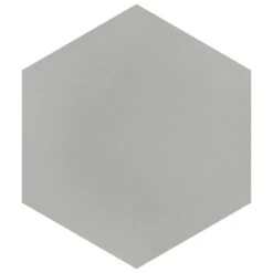 Merola Tile Textile Hex Silver 8-5/8 In. X 9-7/8 In. Porcelain Floor And Wall Tile (11.56 Sq. Ft. / Case)