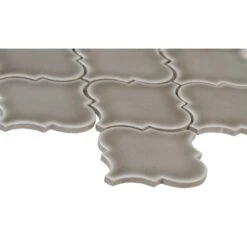 MSI Dove Gray Arabesque 10-1/2 In. X 15-1/2 In. X 8 Mm Glossy Ceramic Mesh-Mounted Mosaic Wall Tile (11.7 Sq. Ft. / Case) 16 MSI Dove Gray Arabesque 10-1/2 In. X 15-1/2 In. X 8 Mm Glossy Ceramic Mesh-Mounted Mosaic Wall Tile (11.7 Sq. Ft. / Case) -Flooring Store c43abd7325f73d302f565261e75aa83b 1800x1800