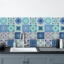 Walplus Peel And Stick Wall Tile Sticker Kitchen Bathroom Backsplash Splashback Tile Paint Stick On Tile Daliah Blue And Turquoise Mediterranean 10 Walplus Peel And Stick Wall Tile Sticker Kitchen Bathroom Backsplash Splashback Tile Paint Stick On Tile Daliah Blue And Turquoise Mediterranean -Flooring Store c982bb35 c8f0 42f6 ba89 d4a29f8e642c.ca461c0b87717689403f8ed94082dba4 1800x1800