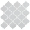 MSI Retro Gray Arabesque 13.19 In. X 11.22 In. X 6mm Glossy Porcelain Mesh-Mounted Mosaic Tile (10.95 Sq. Ft. / Case)