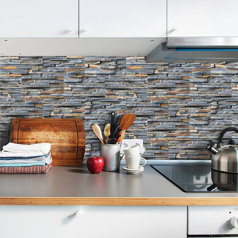 CUH Self-Adhesive Vinyl Flooring Tiles Waterproof Peel And Stick Tiles Wall Stickers For Home Decor,Gray Wood Grain 6 CUH Self-Adhesive Vinyl Flooring Tiles Waterproof Peel And Stick Tiles Wall Stickers For Home Decor,Gray Wood Grain - Image 6