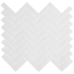 MSI Retro Bianco Herringbone 12.2 In. X 10.83 In. X 6mm Glossy Porcelain Mesh-Mounted Mosaic Tile (13.8 Sq. Ft. / Case) 8 MSI Retro Bianco Herringbone 12.2 In. X 10.83 In. X 6mm Glossy Porcelain Mesh-Mounted Mosaic Tile (13.8 Sq. Ft. / Case) -Flooring Store d00adc0607a2e281285570c19327af13 1800x1800