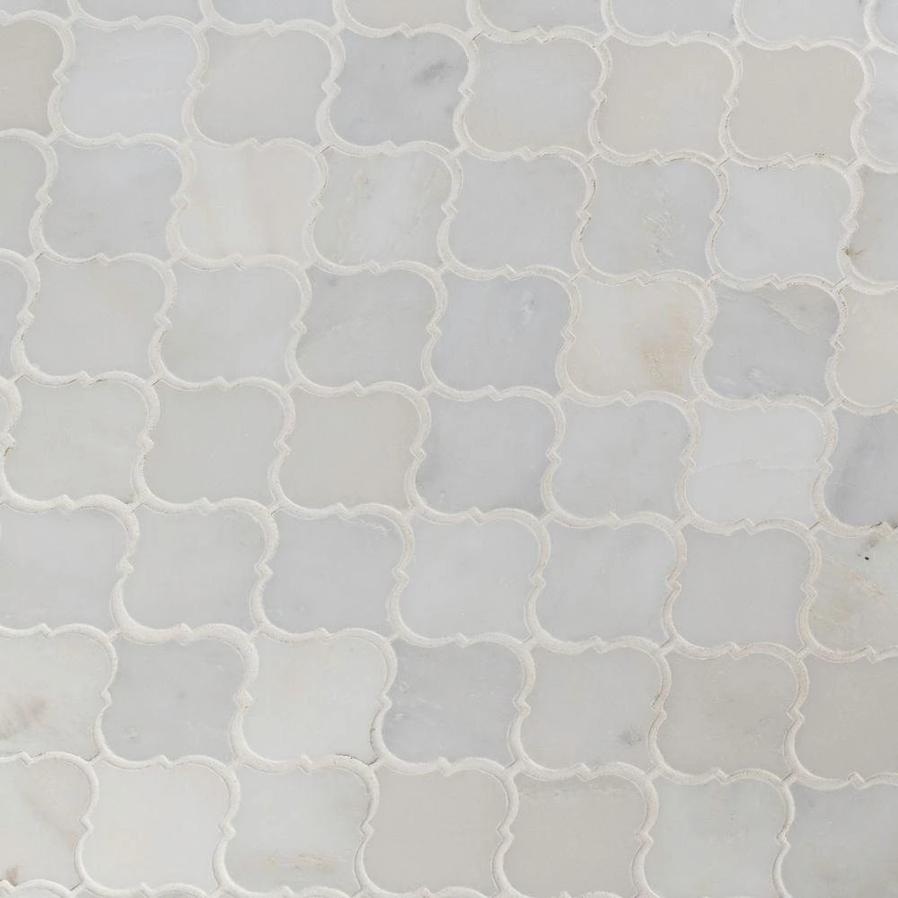 MSI Greecian White Arabesque 12 In. X 12 In. X 10 Mm Polished Marble Mosaic Floor And Wall Tile (10 Sq. Ft./case) 4 MSI Greecian White Arabesque 12 In. X 12 In. X 10 Mm Polished Marble Mosaic Floor And Wall Tile (10 Sq. Ft./case) - Image 4