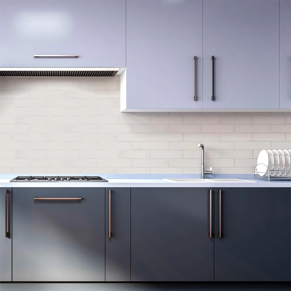 Jeffrey Court Cotton Blossom White 2.5 In. X 9.75 In. Glossy Textured Ceramic Wall Tile (5.38 Sq. Ft. / Case) 4 Jeffrey Court Cotton Blossom White 2.5 In. X 9.75 In. Glossy Textured Ceramic Wall Tile (5.38 Sq. Ft. / Case) - Image 4