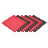 Norsk Red/Black 24 In. X 24 In. EVA Foam Truly Reversible Interlocking Tile (54-Tile)