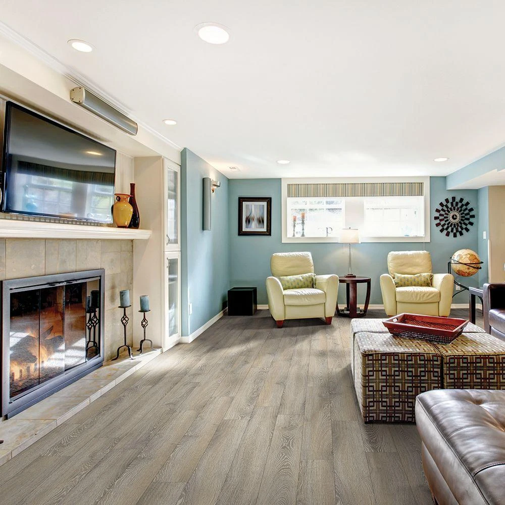 Home Decorators Collection Antique Brushed Oak 6 In. X 48 In. Resilient Luxury Vinyl Plank Flooring (19.39 Sq. Ft. / Case) 2 Home Decorators Collection Antique Brushed Oak 6 In. X 48 In. Resilient Luxury Vinyl Plank Flooring (19.39 Sq. Ft. / Case) - Image 2