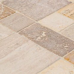 Jeffrey Court Brick Medley 12 In. X 12 In. X 9 Mm Honed Travertine Mosaic Floor And Wall Tile -Flooring Store e06087e1e7e5d1eb9bdbf2745419e057 1800x1800