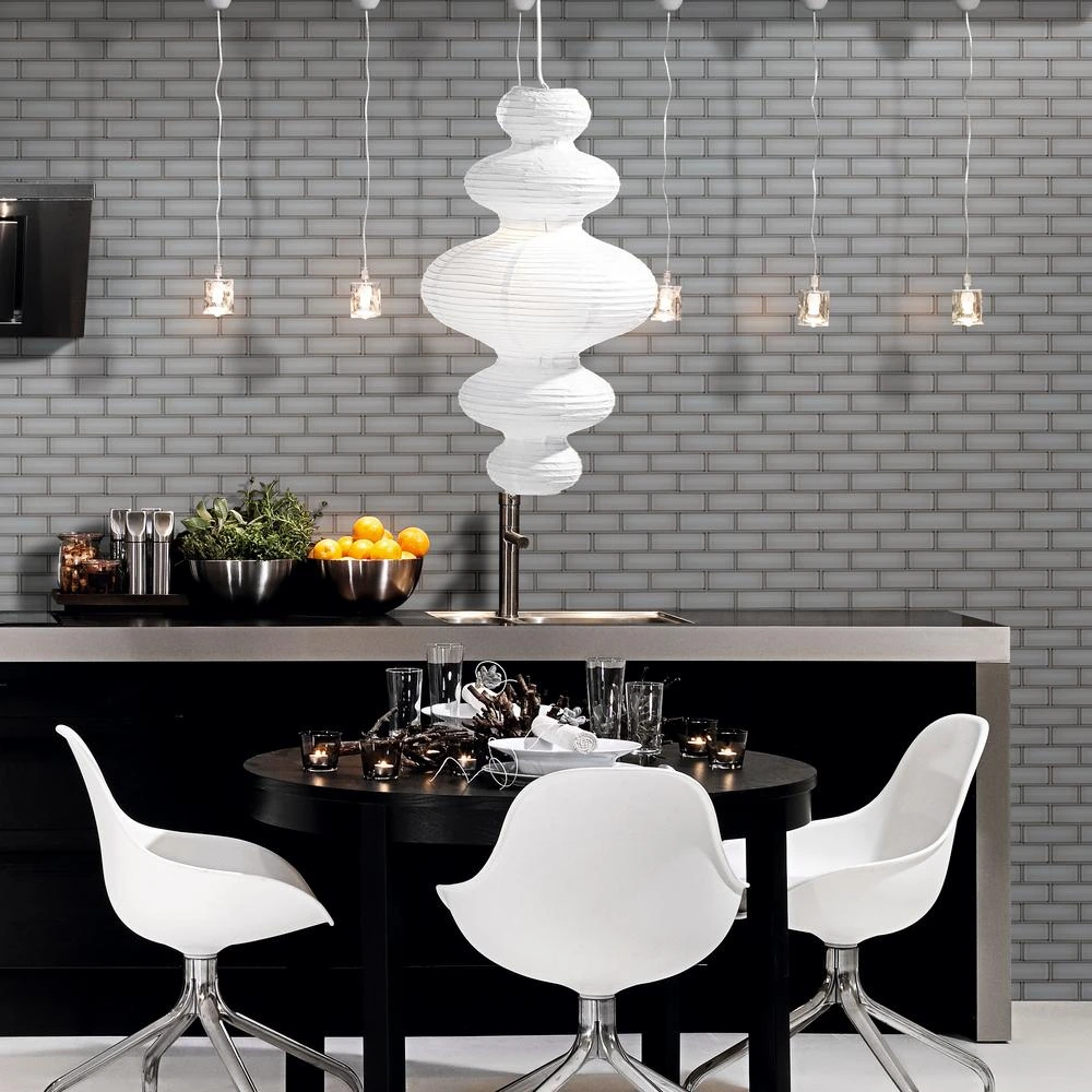 MSI Ice Bevel Subway 11.73 In. X 11.73 In. X 8 Mm Glass Blend Mesh-Mounted Mosaic Tile (9.6 Sq. Ft. /case) 6 MSI Ice Bevel Subway 11.73 In. X 11.73 In. X 8 Mm Glass Blend Mesh-Mounted Mosaic Tile (9.6 Sq. Ft. /case) - Image 6