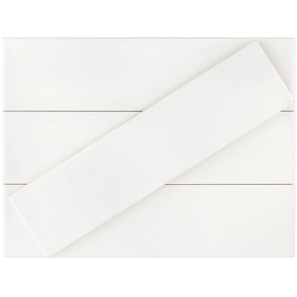 Ivy Hill Tile Birmingham Bianco 3 In. X 12 In. 8mm Polished Ceramic Subway Tile (5.38 Sq. Ft. / Box) 3 Ivy Hill Tile Birmingham Bianco 3 In. X 12 In. 8mm Polished Ceramic Subway Tile (5.38 Sq. Ft. / Box) - Image 3