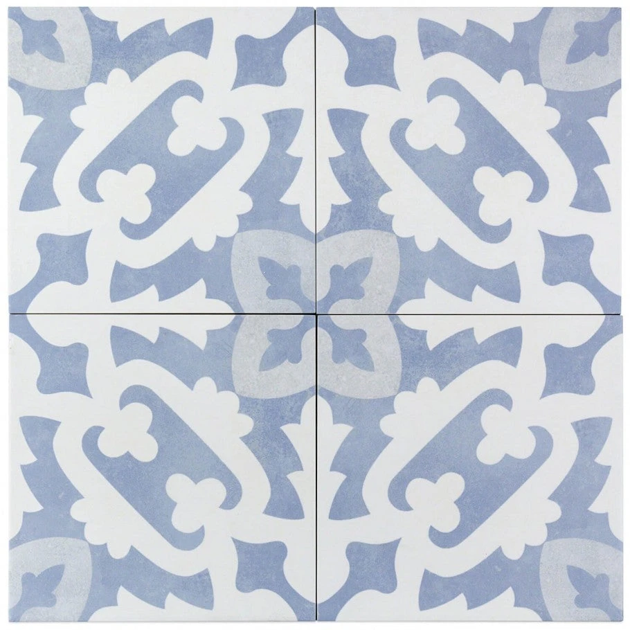 Moma Light Blue Encaustic 9x9 Glazed Porcelain Tile 1 Moma Light Blue Encaustic 9x9 Glazed Porcelain Tile