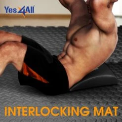 Yes4All Interlocking Exercise Foam Mats With Border, 12 Sq Ft, Black -Flooring Store e9c3b283 9075 4bde 80dd 29bc648171a9 1.01f5f996d1bf964c2c25764065aca8e0 1800x1800