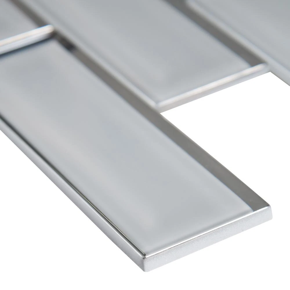 MSI Ice Bevel Subway 11.73 In. X 11.73 In. X 8 Mm Glass Blend Mesh-Mounted Mosaic Tile (9.6 Sq. Ft. /case) 5 MSI Ice Bevel Subway 11.73 In. X 11.73 In. X 8 Mm Glass Blend Mesh-Mounted Mosaic Tile (9.6 Sq. Ft. /case) - Image 5