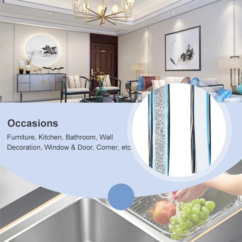 1 Roll Ceramic Tile Mildewproof Gap Tape Kitchen Ceramic Self Dhesive Waterproof Tape Home Supplies 6 1 Roll Ceramic Tile Mildewproof Gap Tape Kitchen Ceramic Self Dhesive Waterproof Tape Home Supplies - Image 6