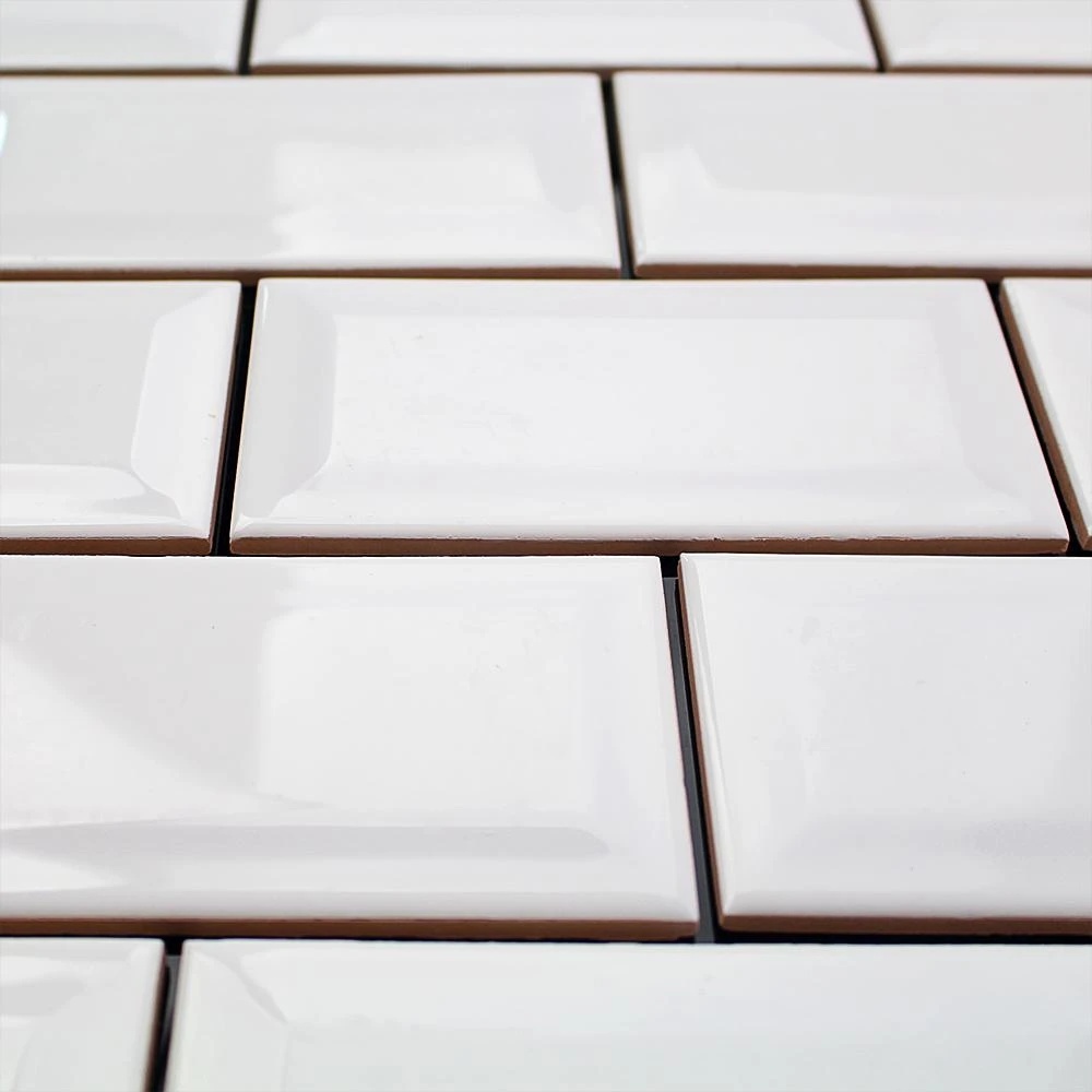 Ivy Hill Tile Essential White Beveled 3 In. X 6 In. X 6mm Polished Ceramic Subway Wall Tile (10.76 Sq. Ft./case) 2 Ivy Hill Tile Essential White Beveled 3 In. X 6 In. X 6mm Polished Ceramic Subway Wall Tile (10.76 Sq. Ft./case) - Image 2