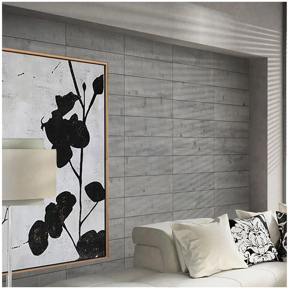 Florida Tile Home Collection Timber Grey 6 In. X 24 In. Porcelain Floor And Wall Tile (14 Sq. Ft. / Case) 4 Florida Tile Home Collection Timber Grey 6 In. X 24 In. Porcelain Floor And Wall Tile (14 Sq. Ft. / Case) - Image 4