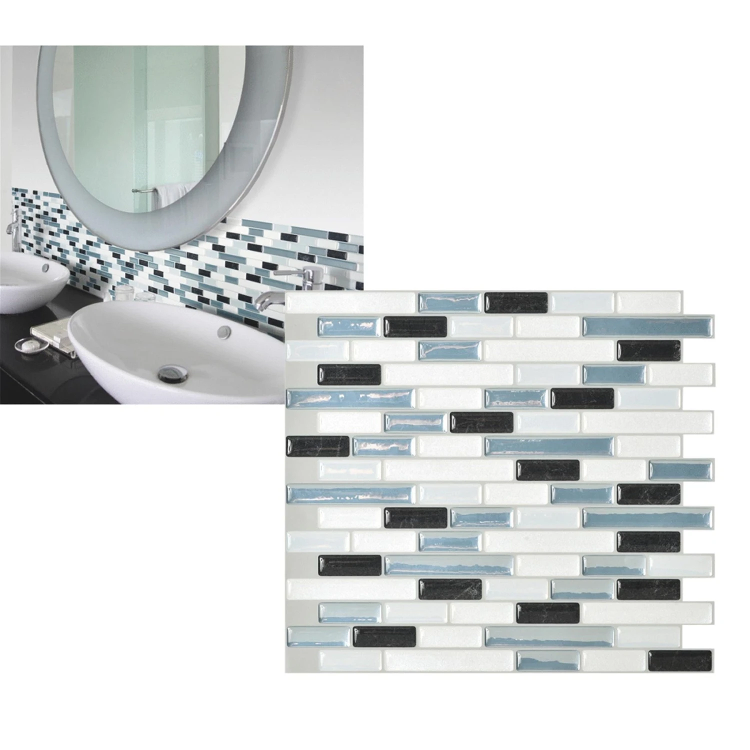 Smart Tiles Original Peel & Stick Backsplash 1 Smart Tiles Original Peel & Stick Backsplash
